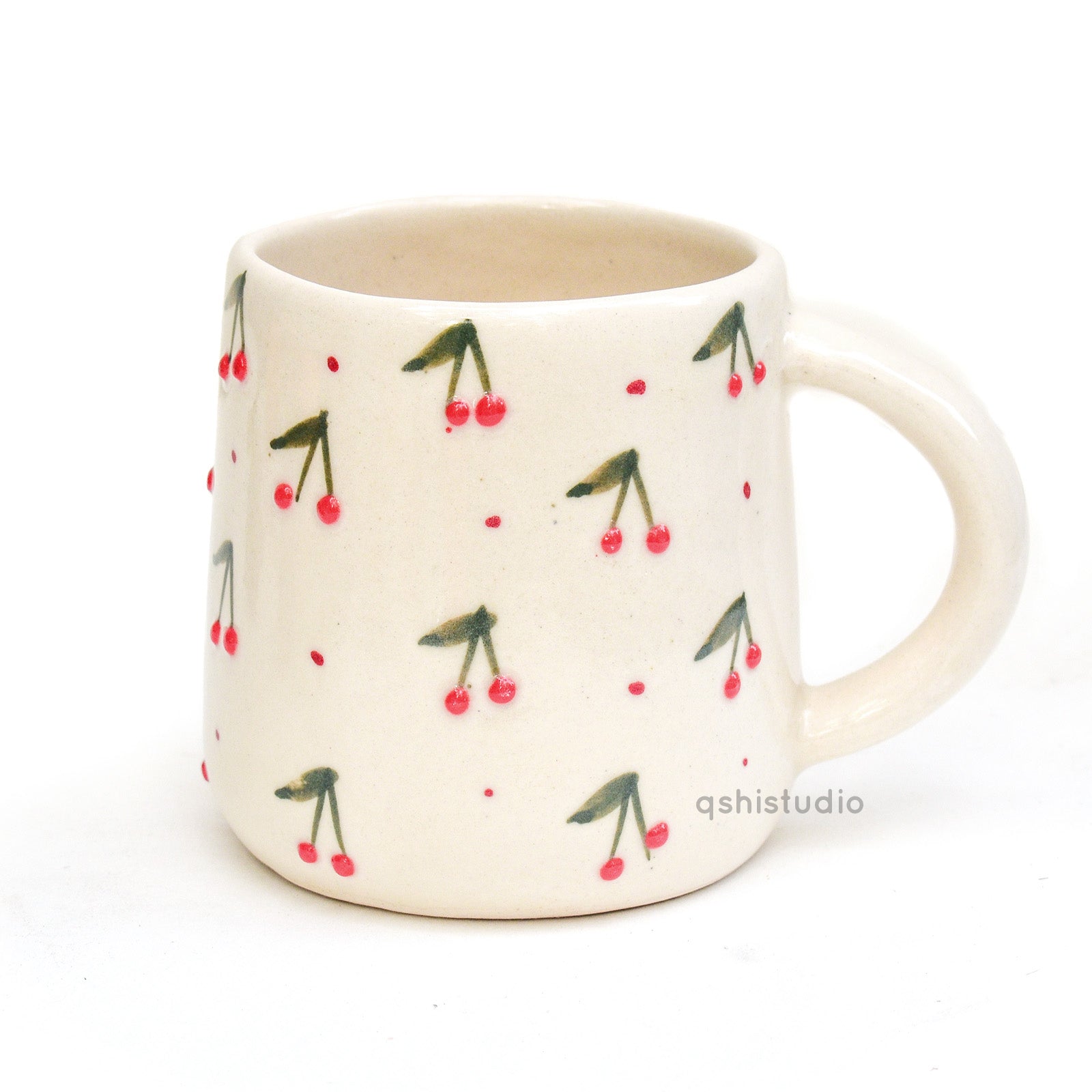 Handmade Coffee Mug - Cherry