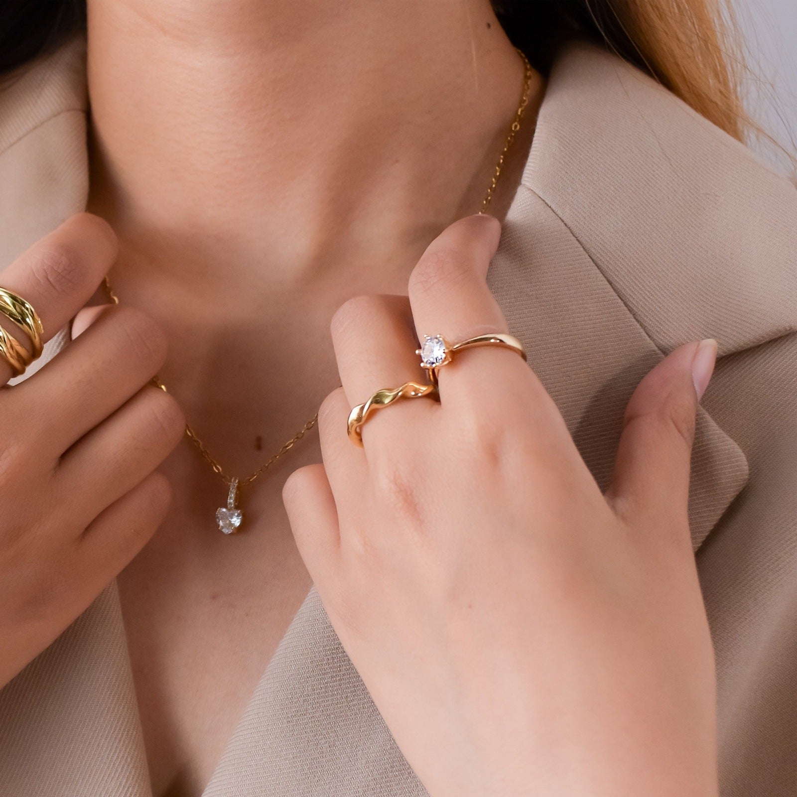 imogen gold ring woman