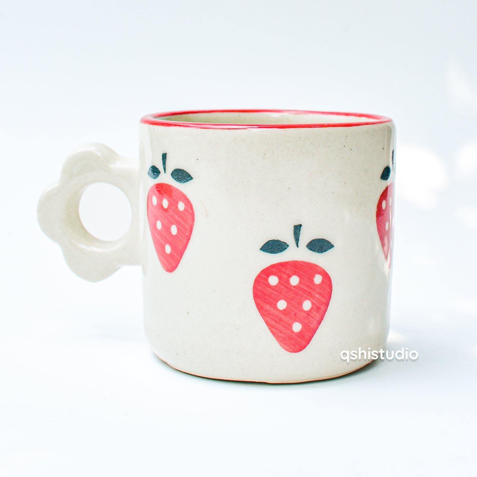 Coffee Cup & Small Matching Coaster Set - Berry Kisses