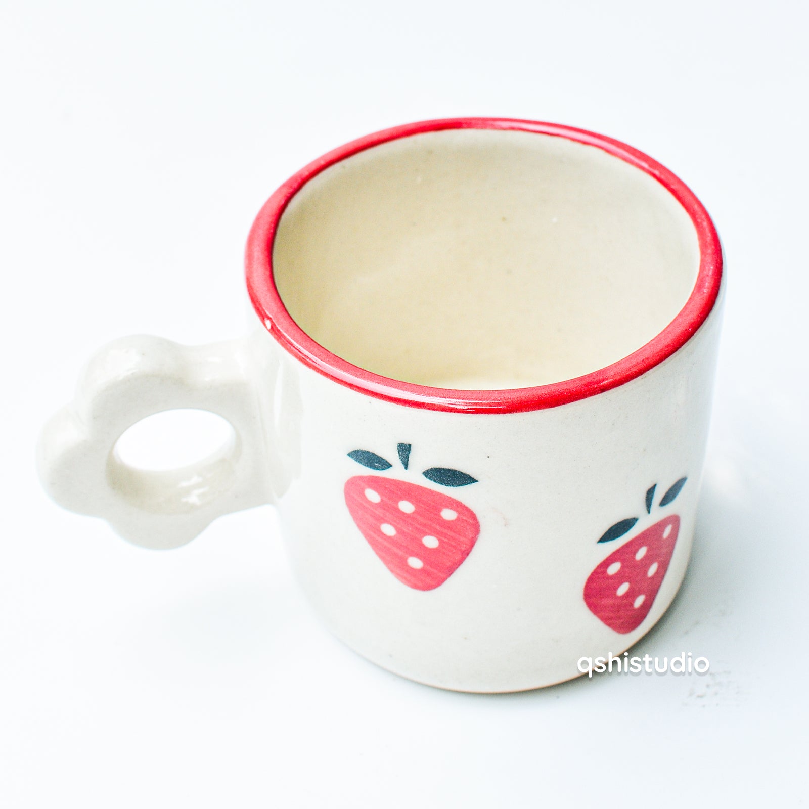 Coffee Cup & Small Matching Coaster Set - Berry Kisses