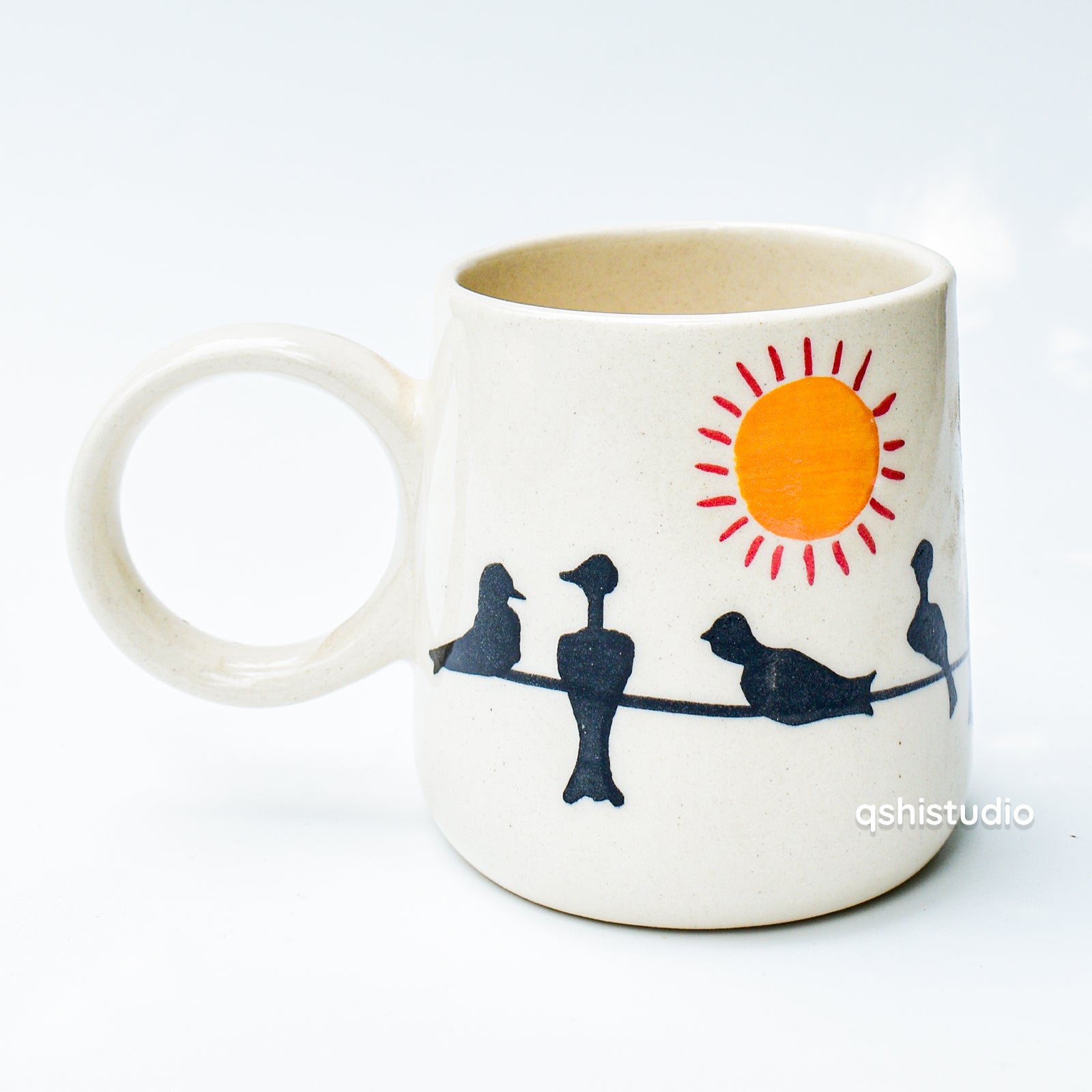 Handmade Ceramic Mug - Birdy