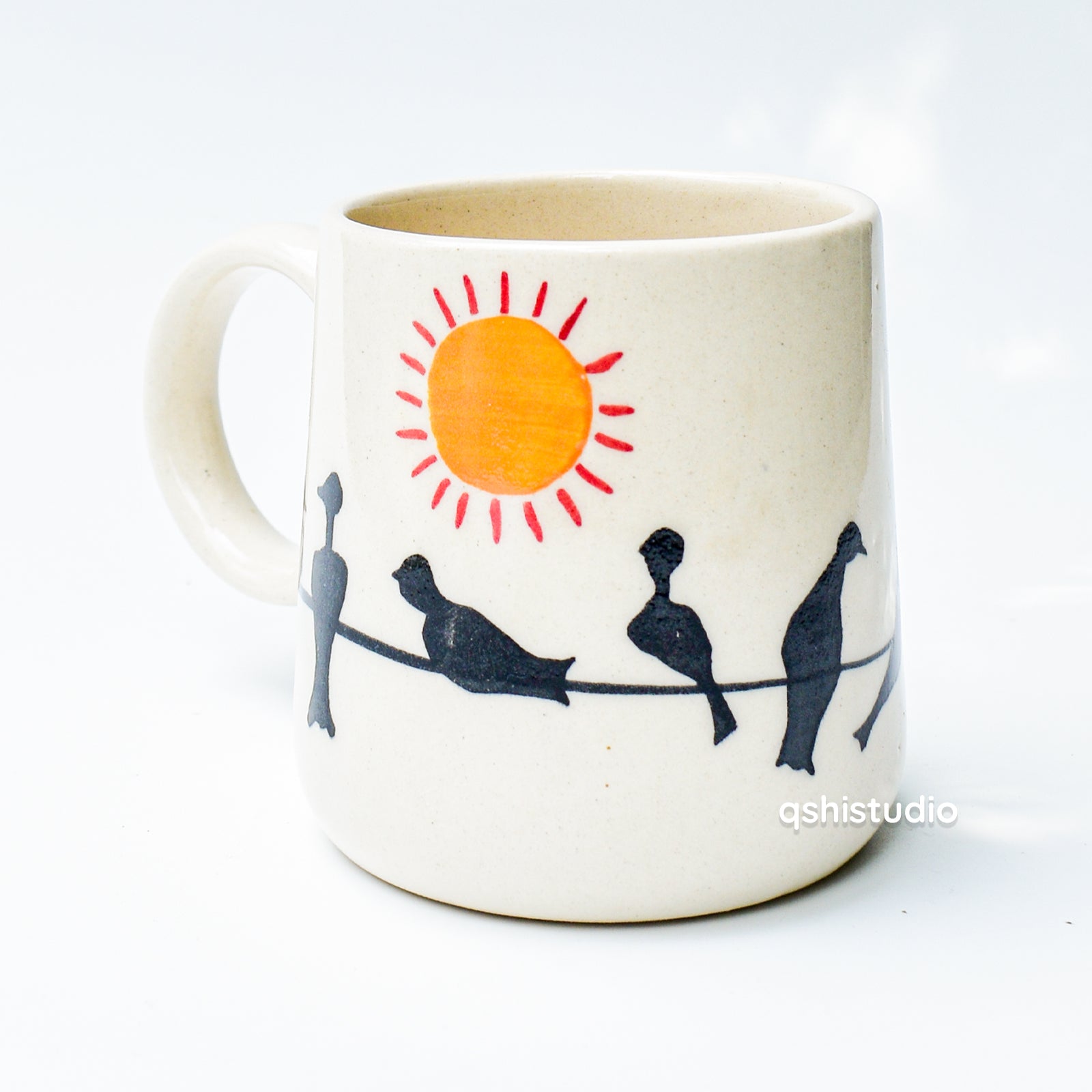 Handmade Ceramic Mug - Birdy