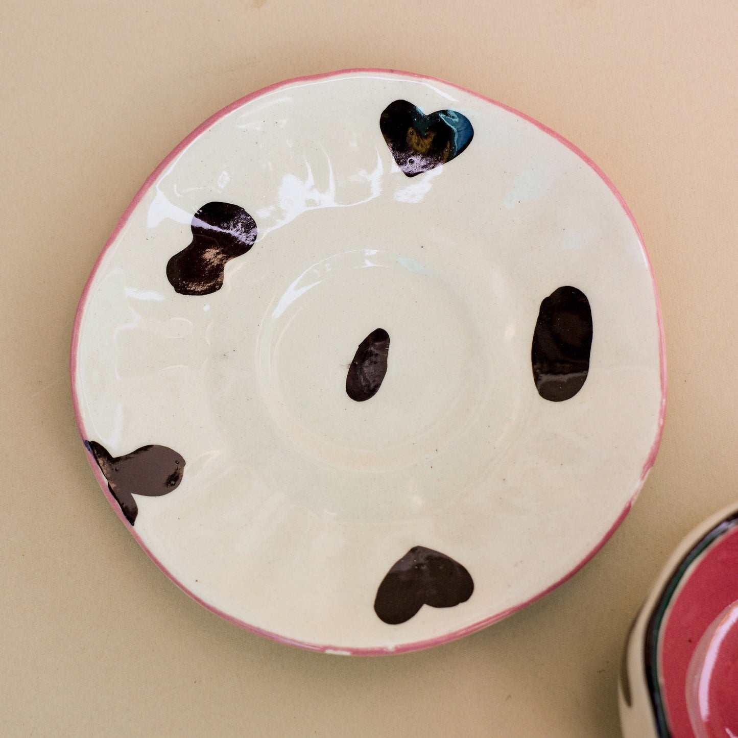 Cute Tea Cup Saucer Set - Cow