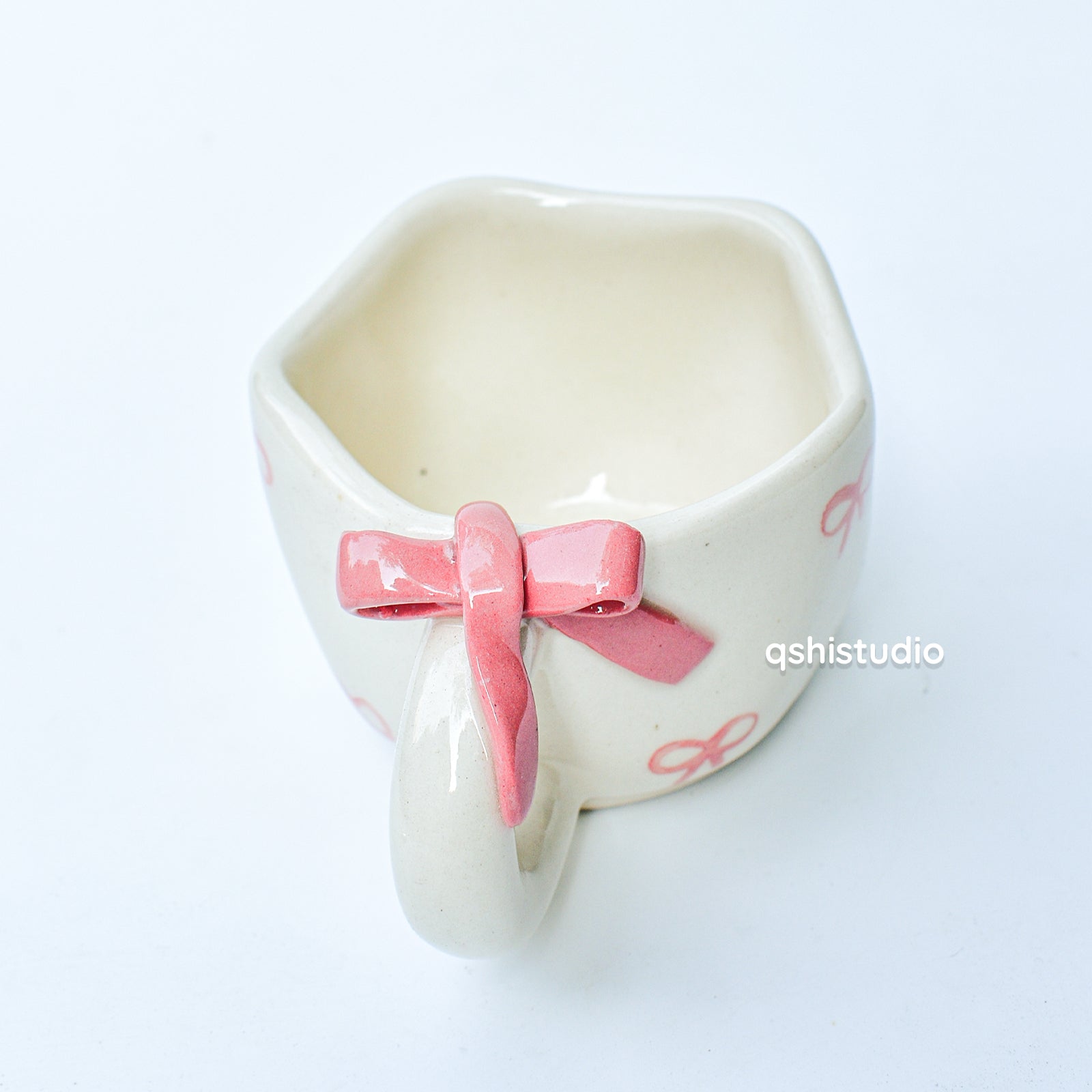 Cute Ceramic Mug - Bow