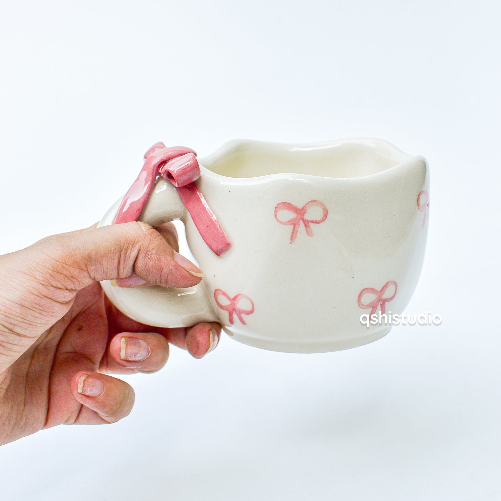 Cute Ceramic Mug - Bow