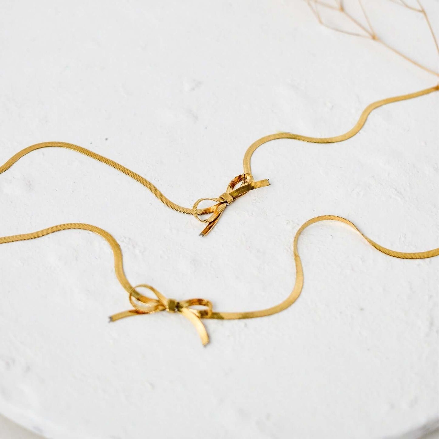 Ribbon Bow Necklace Cum Bracelet