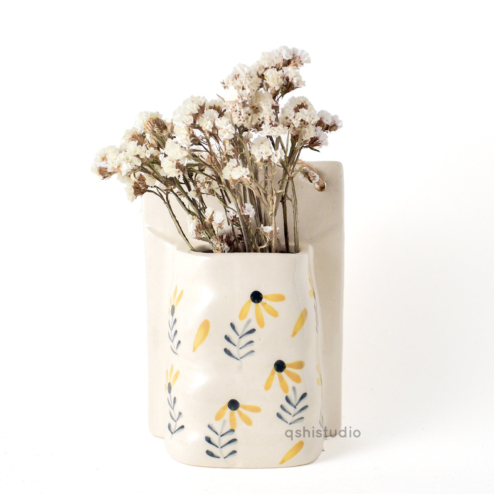 Ceramic Wall Planters - Sunflower