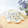 Daisy Blue Tea Cup & Coaster Set