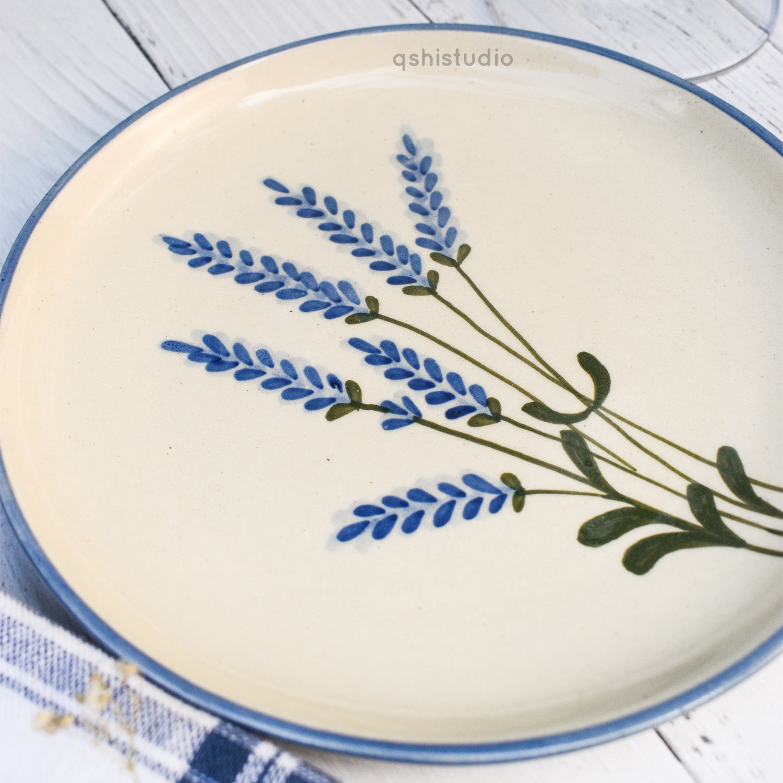 Ceramic Dessert Plates - Lavender (7 inches)