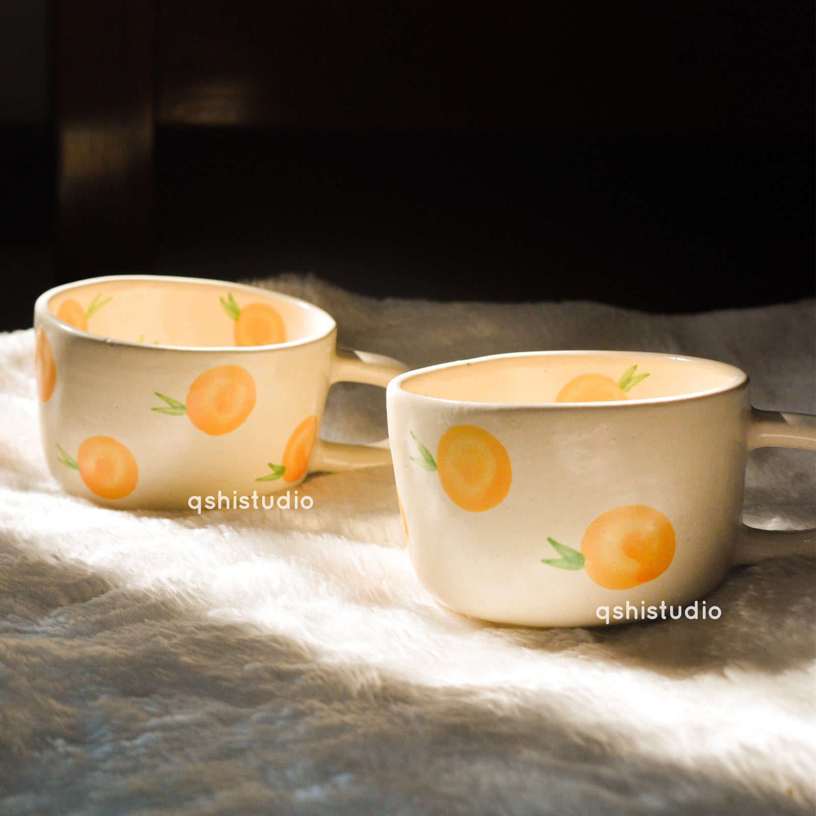 Artisan Ceramic Mug - Orange
