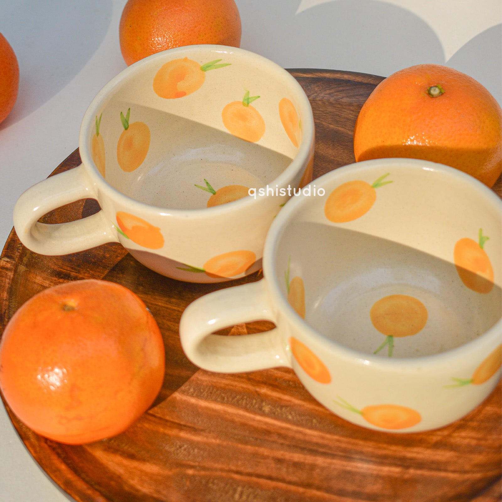 Artisan Ceramic Mug - Orange