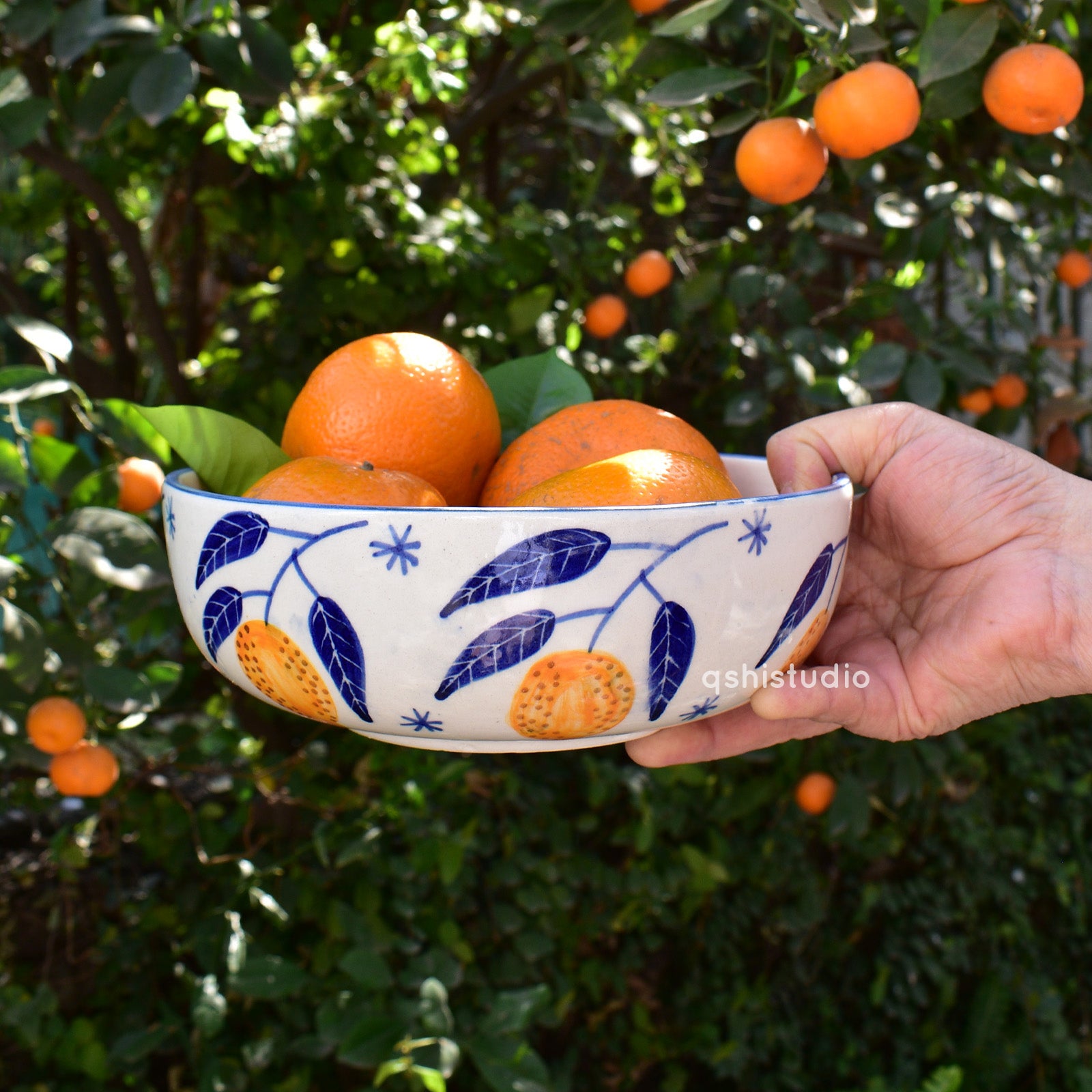 Ceramic Salad Fruit Bowl - Lemon