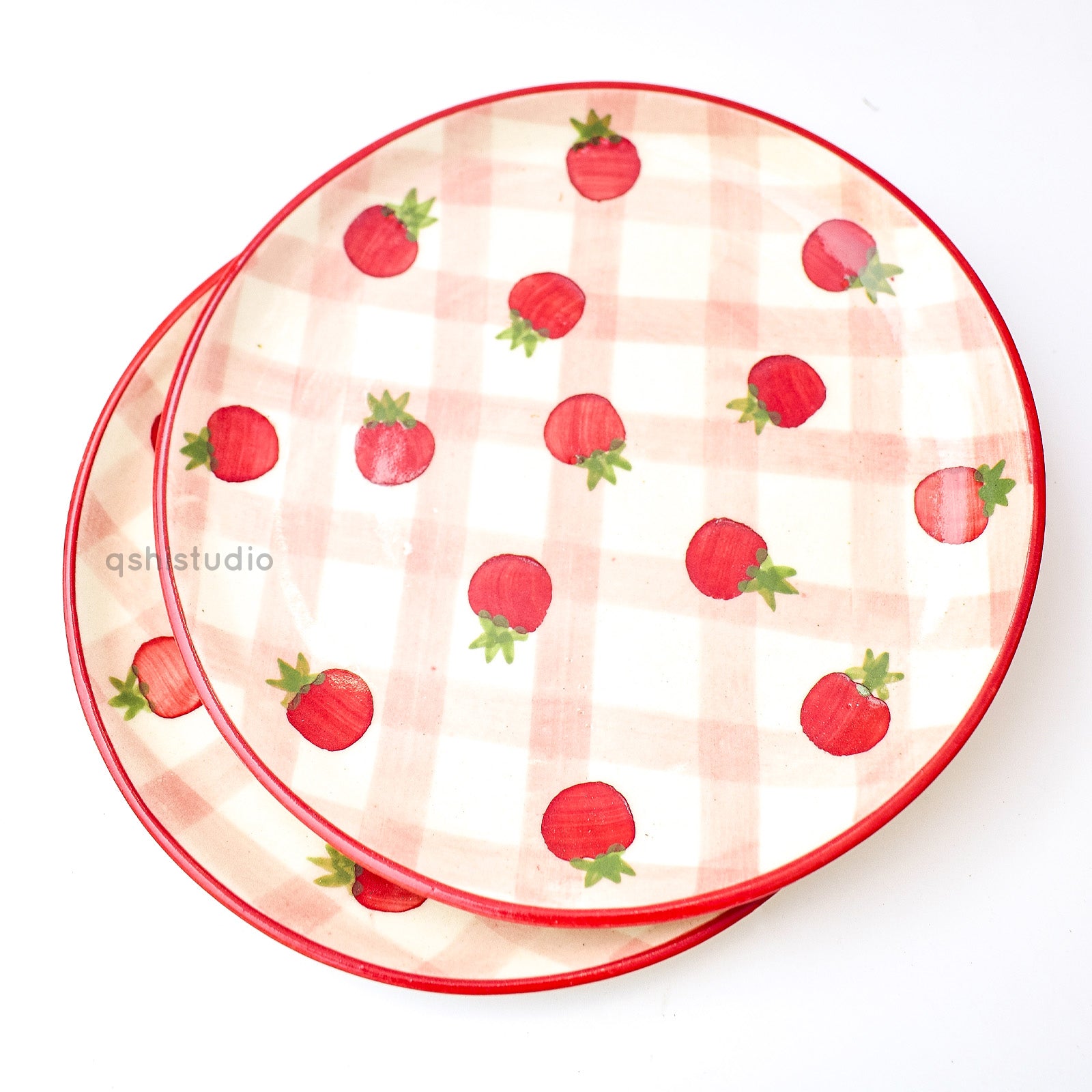 Cute Dessert Plate - Cherry Tomato (7 inches)