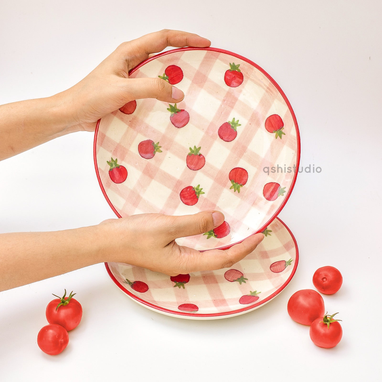 Cute Dessert Plate - Cherry Tomato