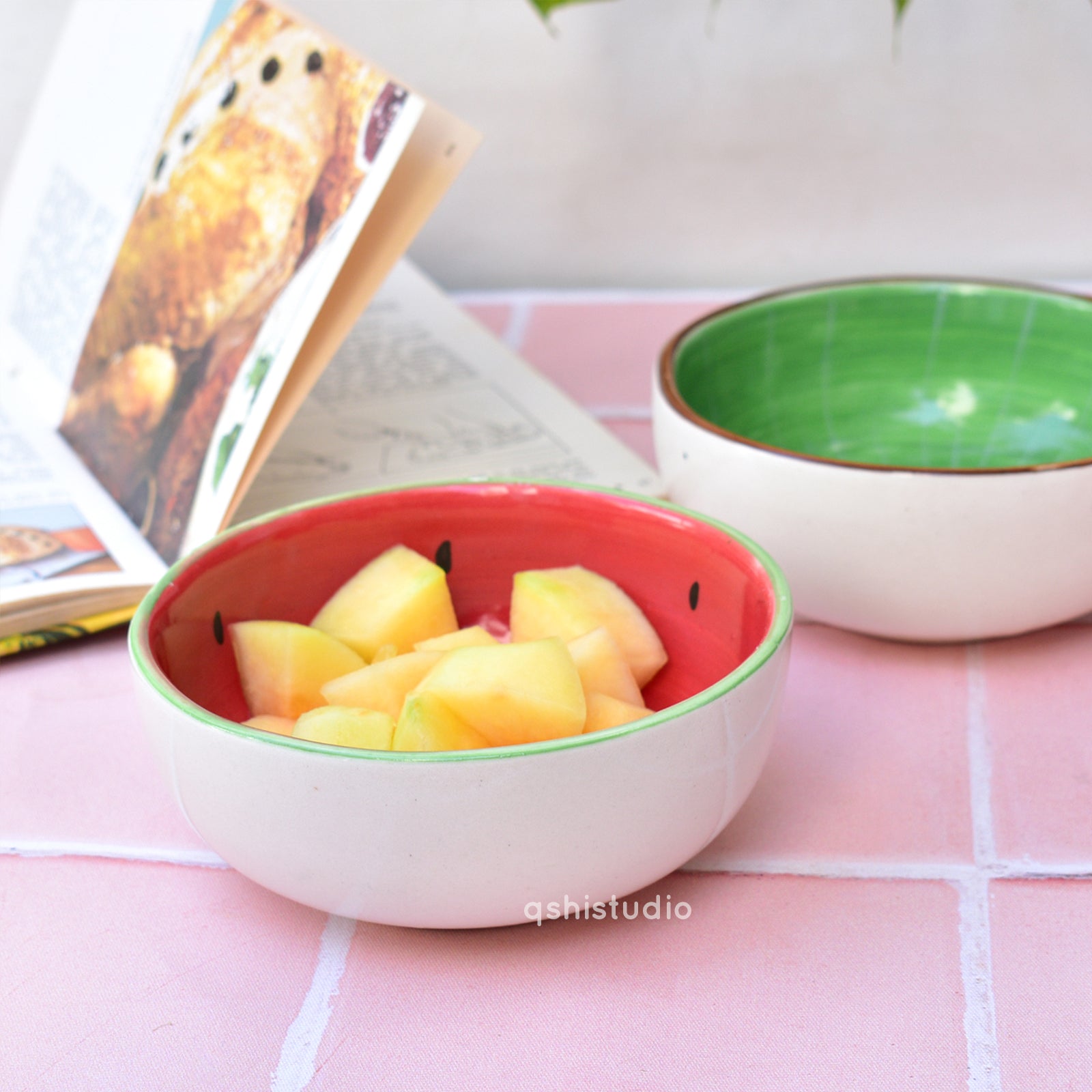 Cute Ceramic Bowl - Watermelon