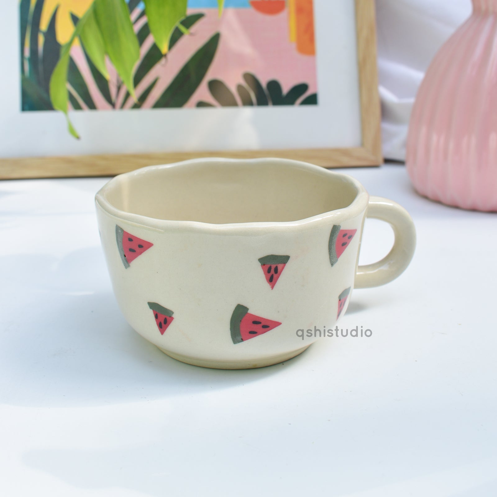 Ceramic Handmade Mug - Watermelon