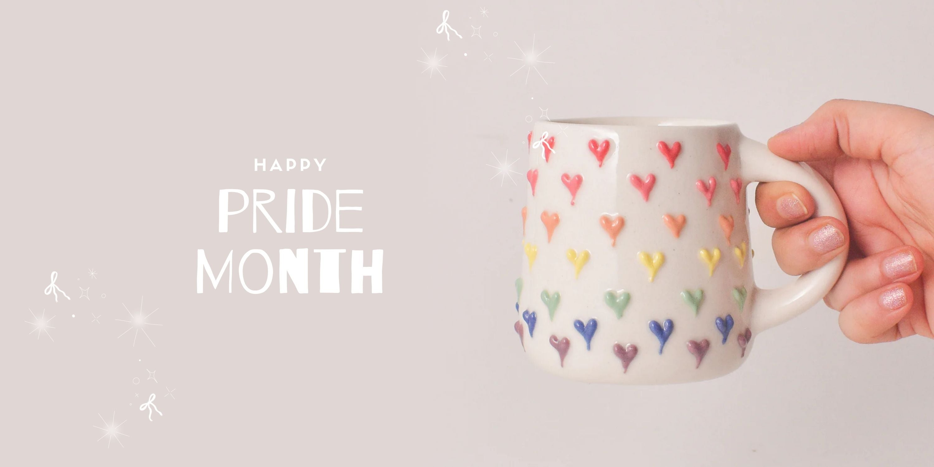 Celebrate Pride Month with Qshi Studio’s Rainbow Mugs! 🌈