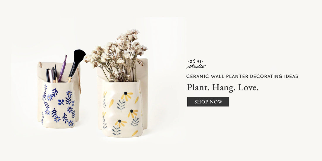 Best Ceramic Wall Planters for Outdoor and Indoor Decoration | Qshi Studio