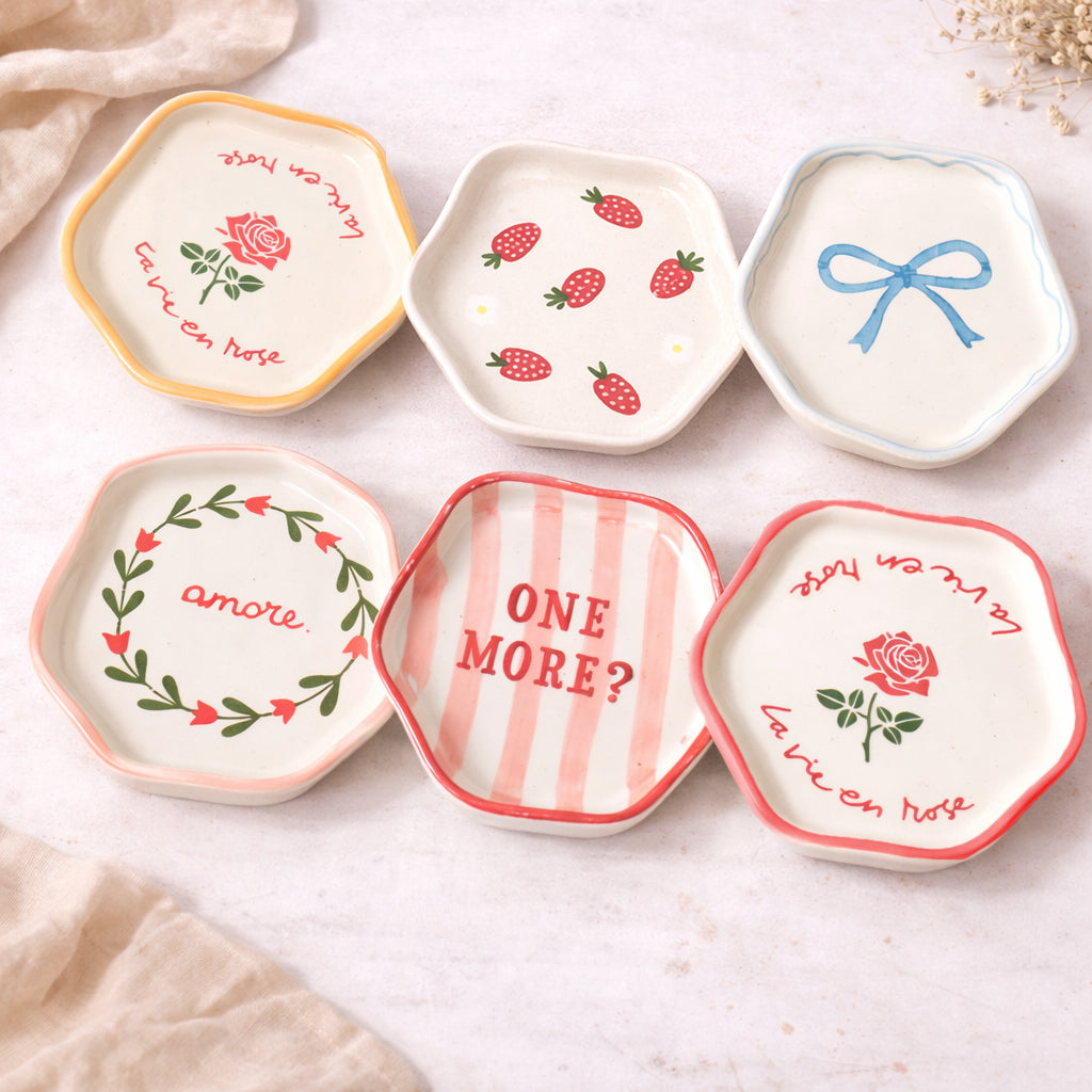 Ceramic Coaster Set - Set of 6