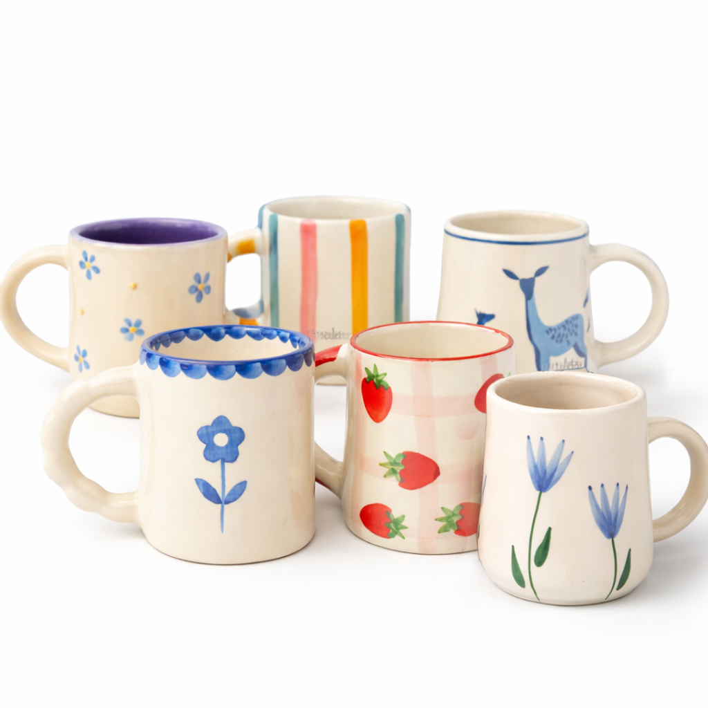 Ceramic Mug Set of 6 (Buy 5 get 1 Free)