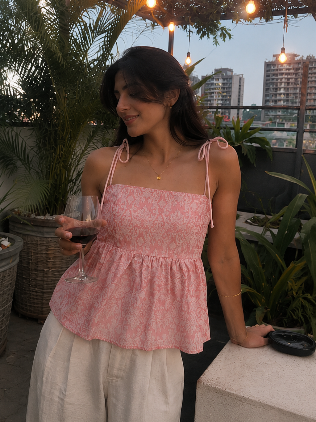 Rose Babydoll Top