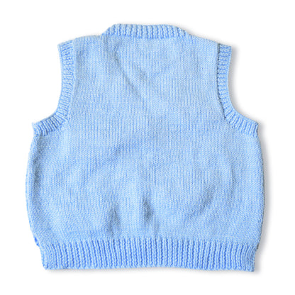 V Neck Sweater Vest - Cloud