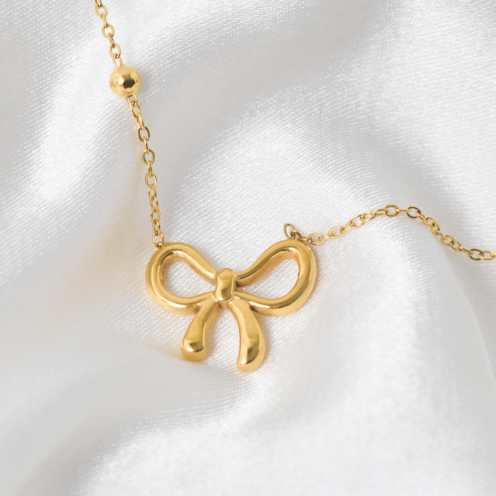 Bow Trendy Anti Tarnish Necklace for Women