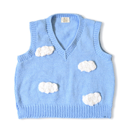 V Neck Sweater Vest - Cloud