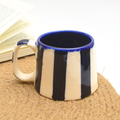 Coffee mug - Dark blue Stripe