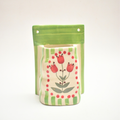 Ceramic Wall Planter - Green Garden Bloom