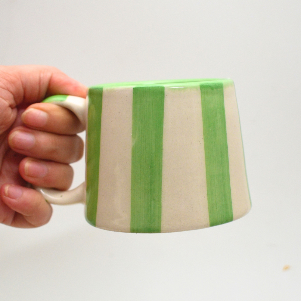 Coffee mug - Green stripe