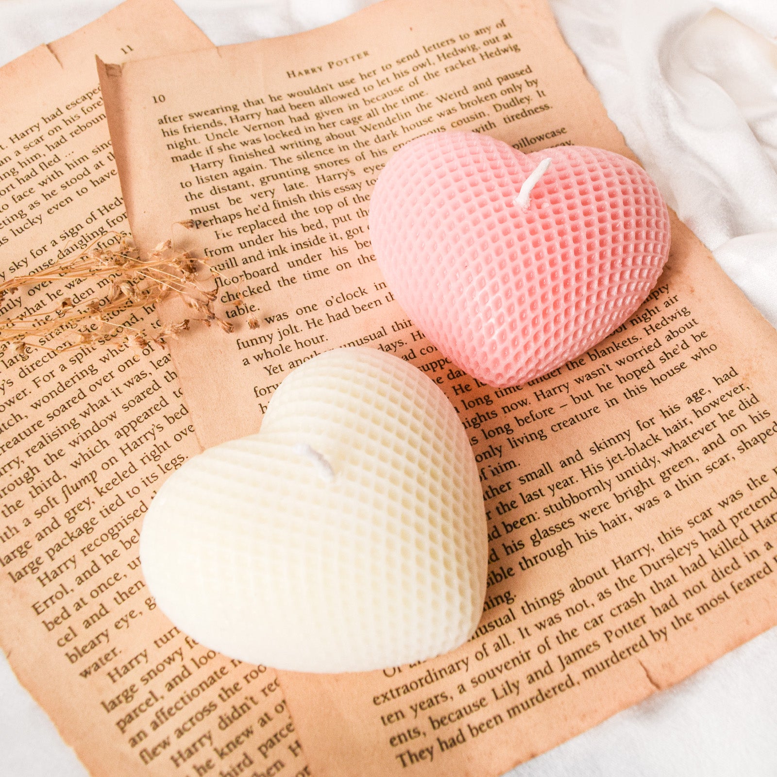 Scented Little Heart Candle Set of 2