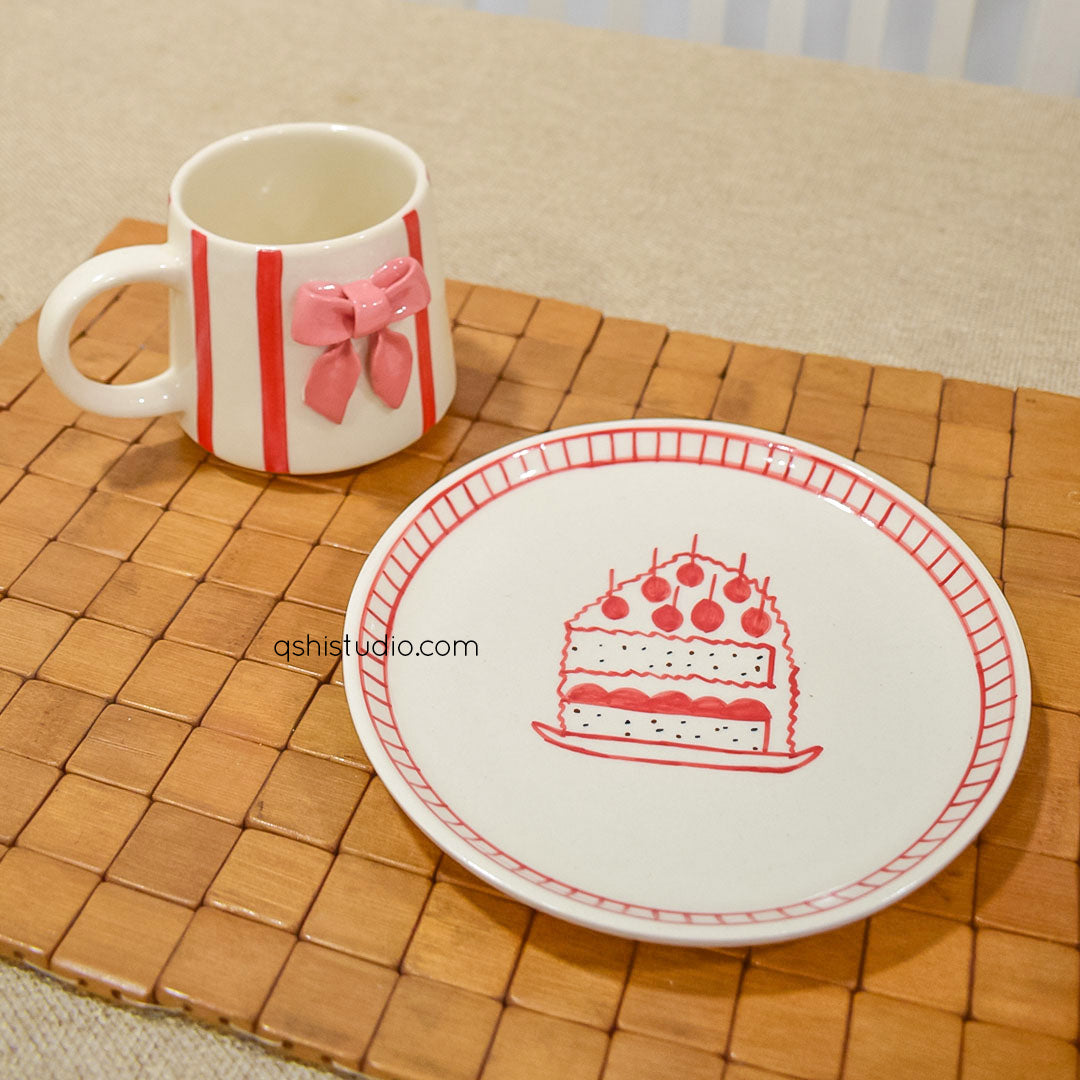 Cute Dessert Plate - Celebration (7 inches)
