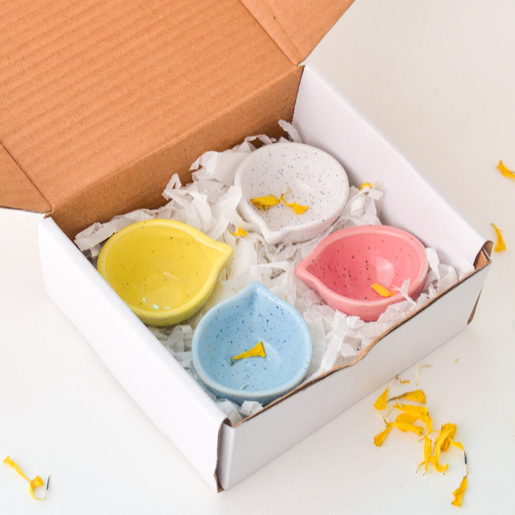Ceramic Diyas - Speckle