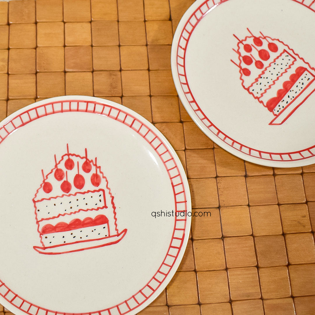 Cute Dessert Plate - Celebration (7 inches)