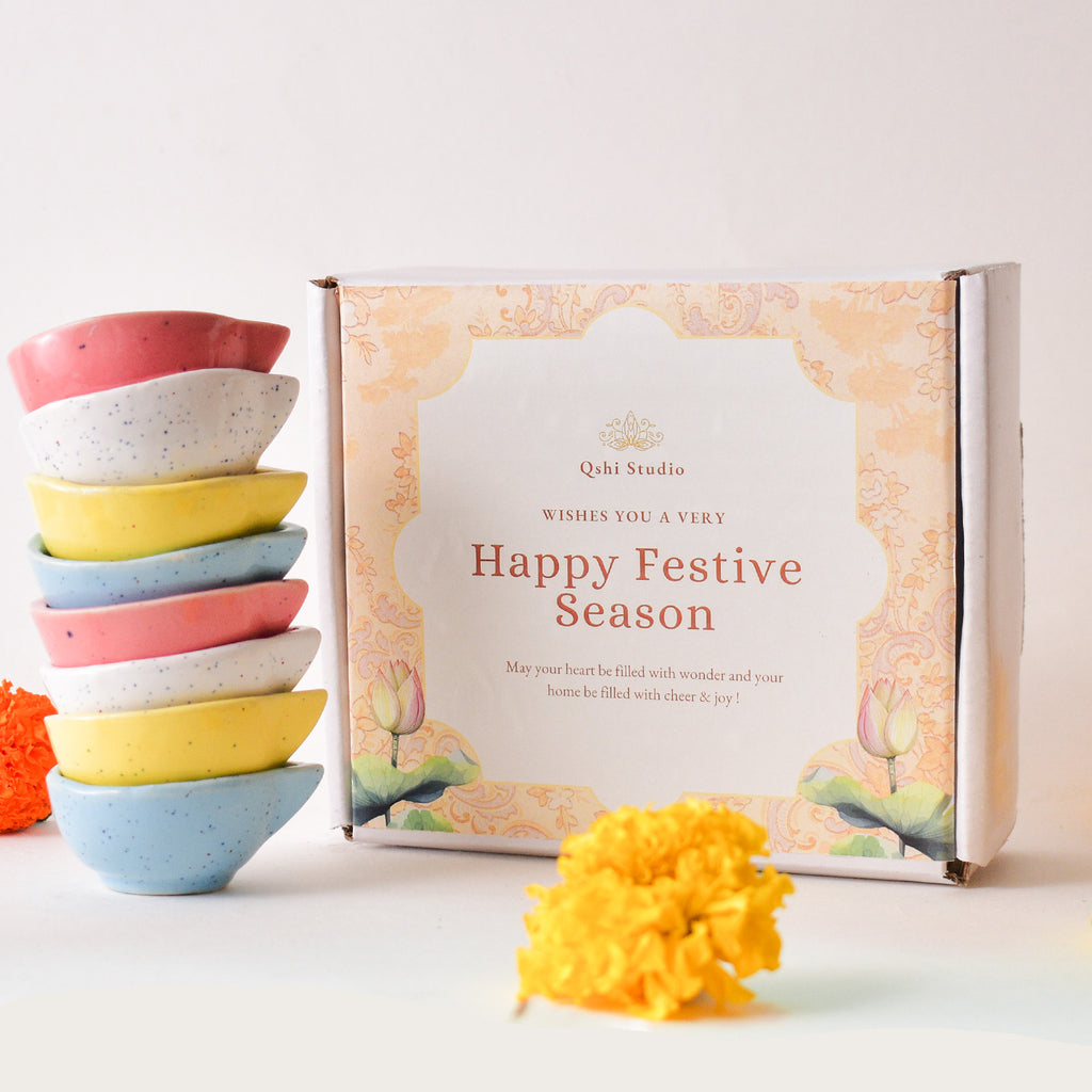 Ceramic Diyas - Speckle