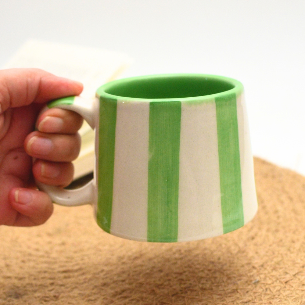 Coffee mug - Green stripe