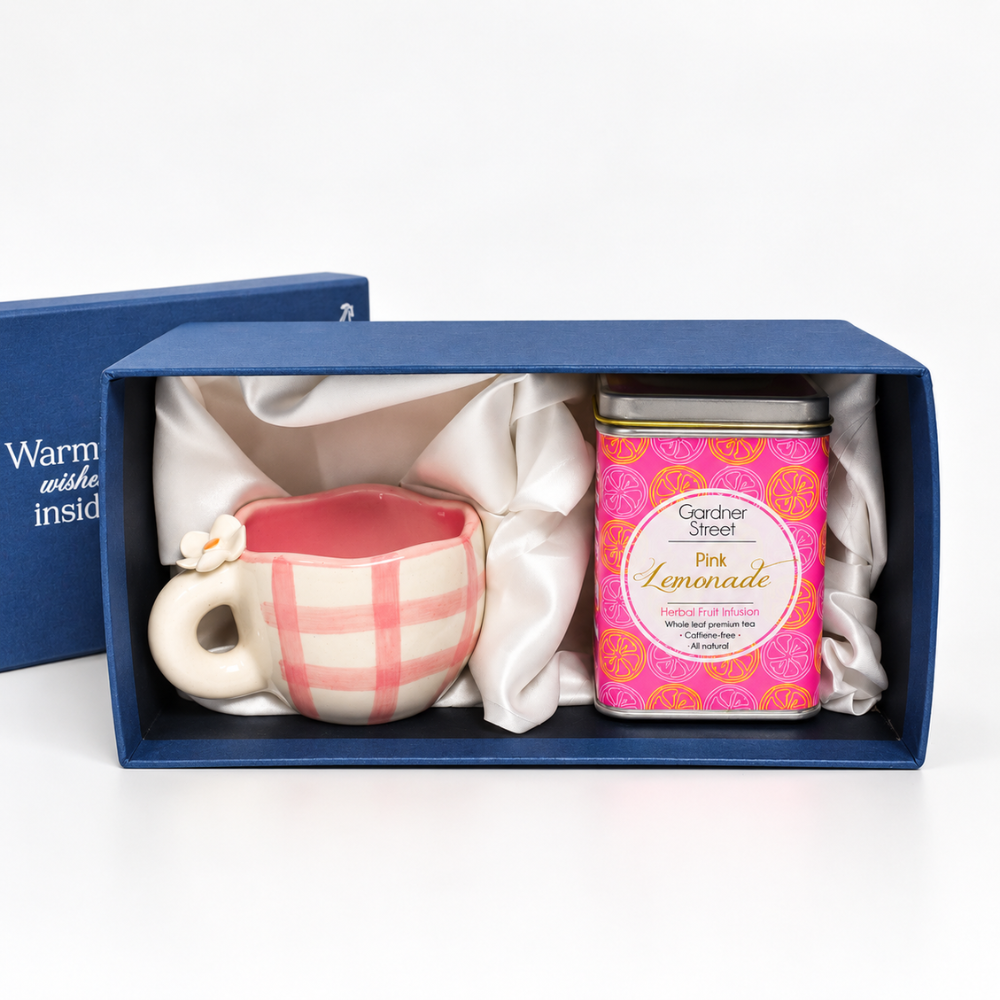 Daisy Mug and Pink Lemonade Tea Gift Set