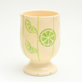 Ceramic Goblet - Striped Lemons