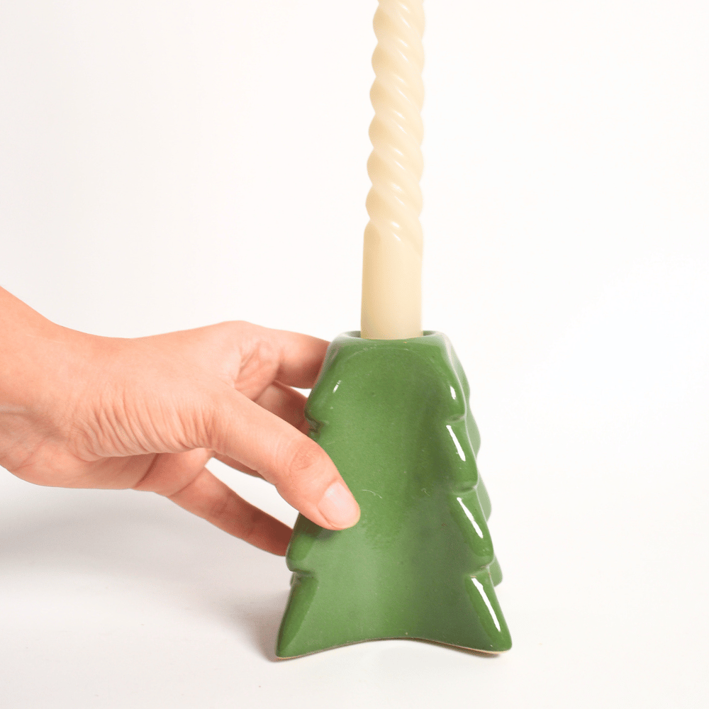 Ceramic Candle Stand - Pinetree