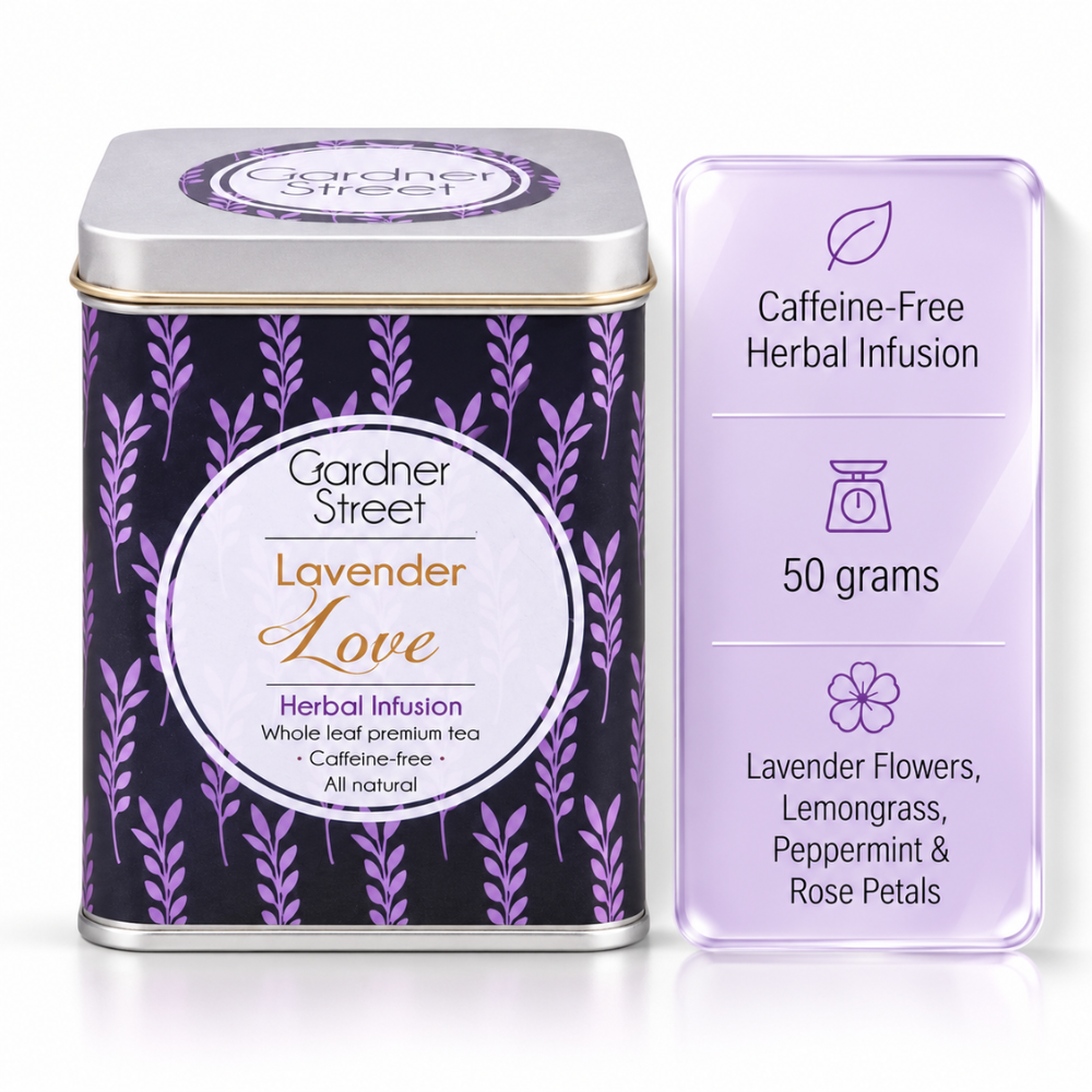 Purple Daisy mug and Lavender Tea Gift Set