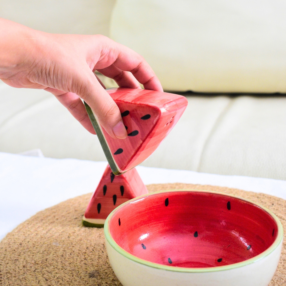 Salt & Pepper Shaker Set Watermelon
