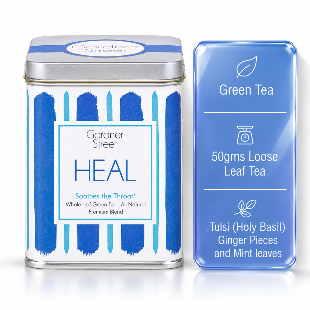 Blue Anar mug and Heal Tea Gift Set
