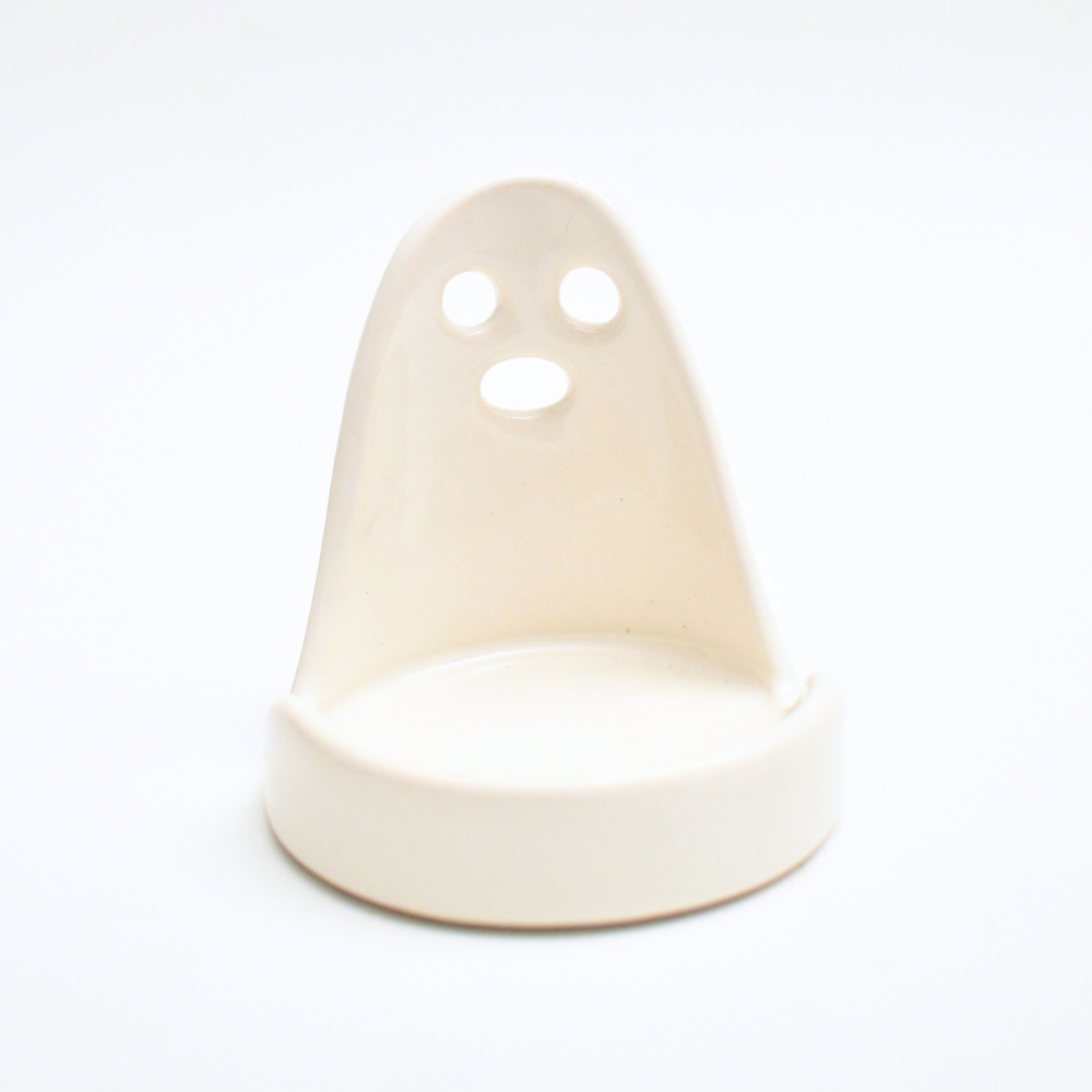 Ceramic Tealight Holder  - Ghost