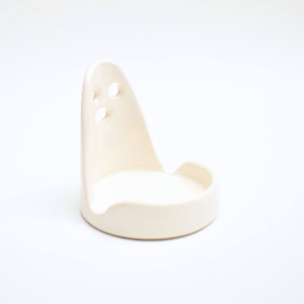 Ceramic Tealight Holder  - Ghost