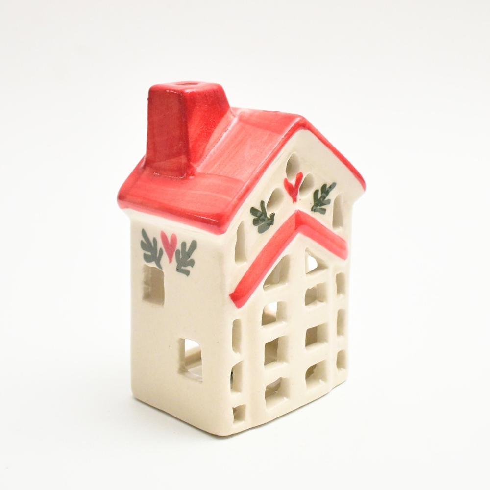 Ceramic Tealight\Dhoop light holder  - Christmas House