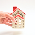 Ceramic Tealight\Dhoop light holder  - Christmas House