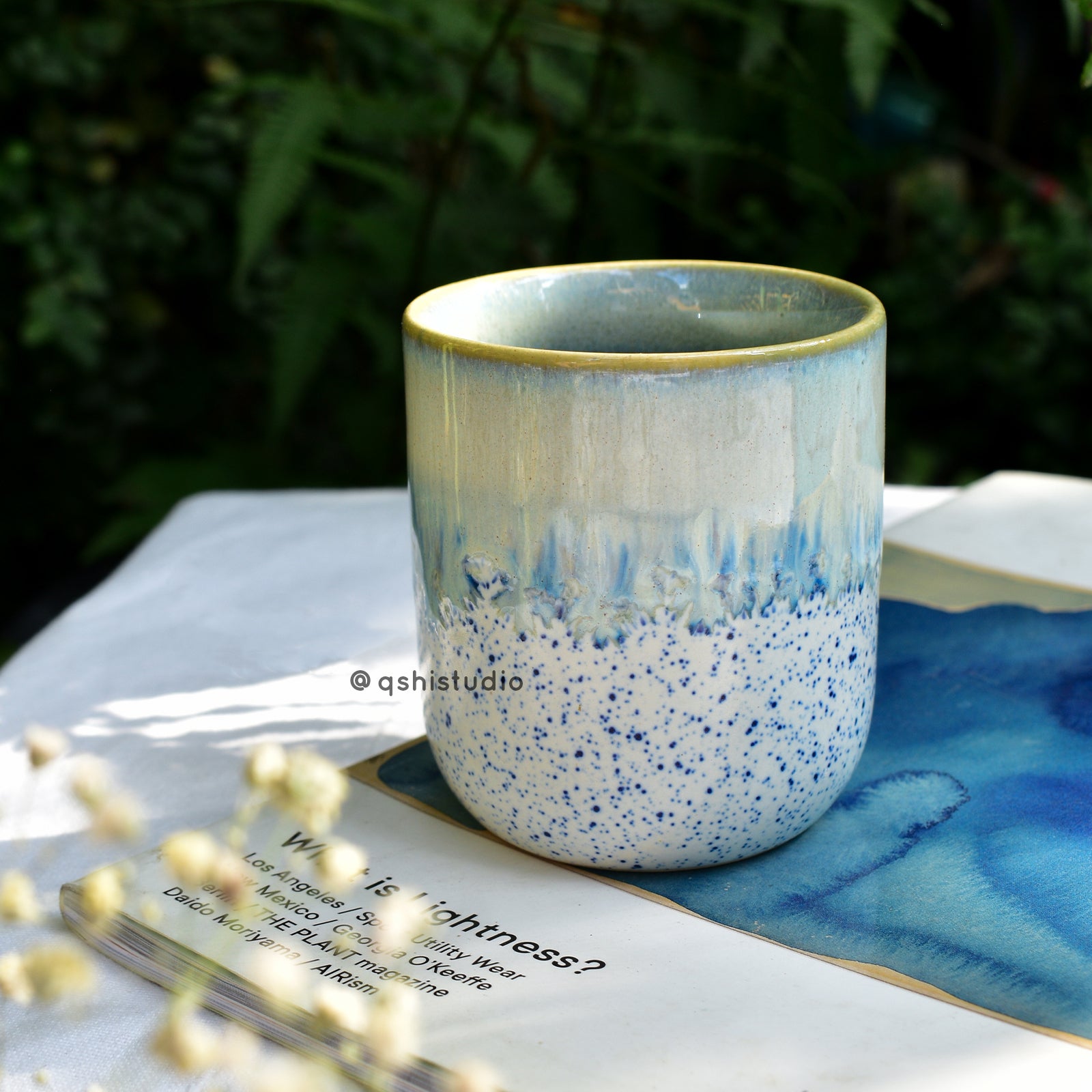 Kulhad Sipper Tea Cup - Speckled Ice