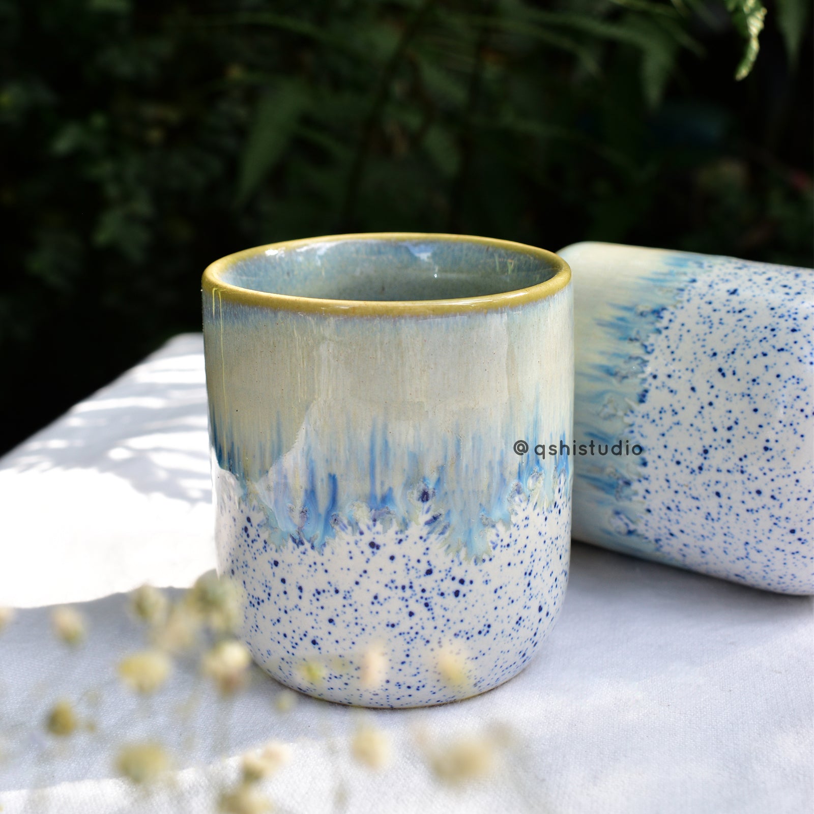 Kulhad Sipper Tea Cup - Speckled Ice