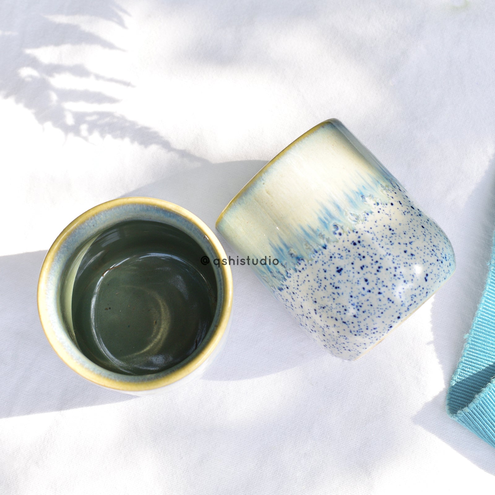 Kulhad Sipper Tea Cup - Speckled Ice